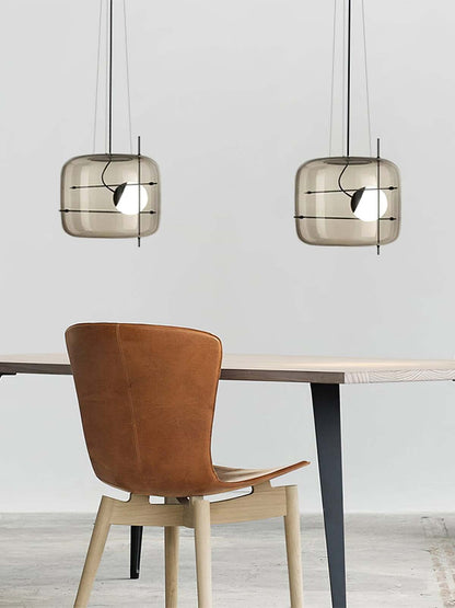CognacLuxe - Stijlvolle Glas Pendelleuchte