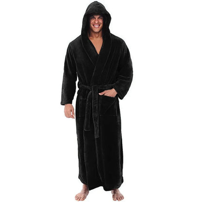 PlushHaven | Cozy Soft Hooded Mens Dressing Gown for Ultimate Comfort 3