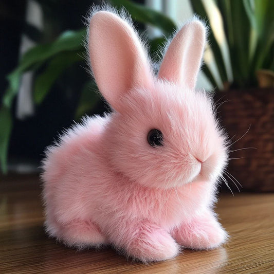 Plush Bunny Toy with Soft Fur and Details 0