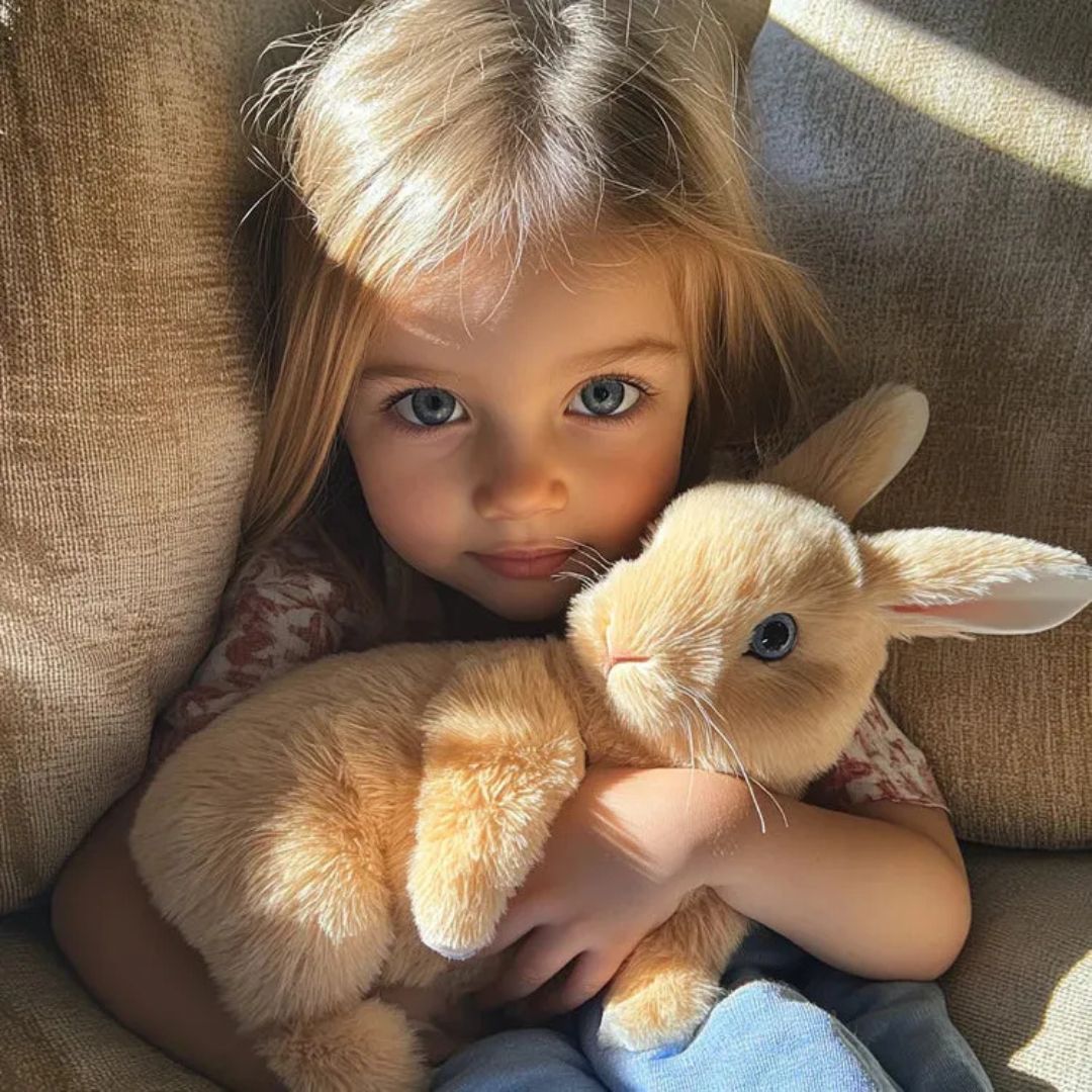 Plush Bunny Toy with Soft Fur and Details 1