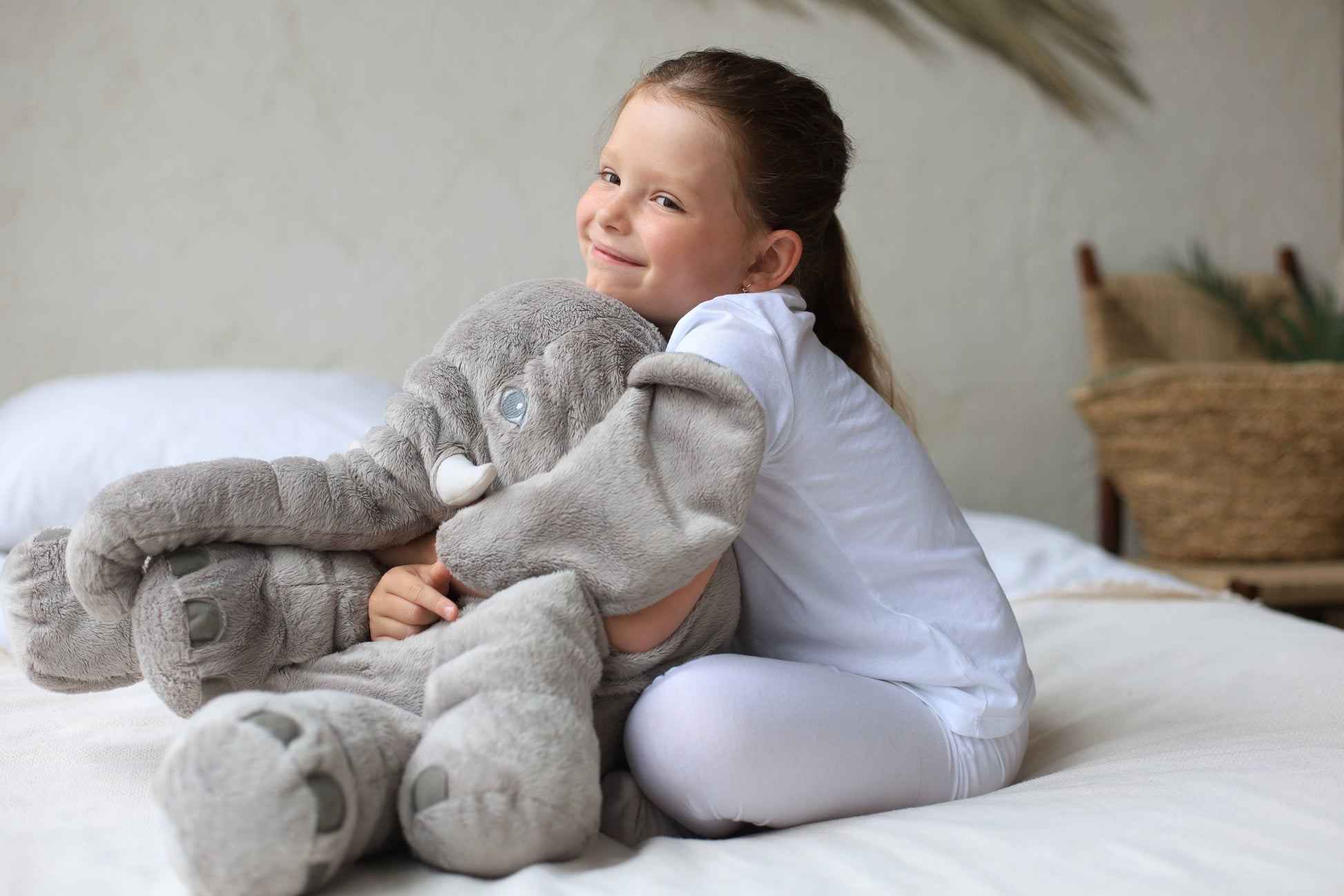 Plush Elephant Cushion – Super Soft Comfort for Babies and Toddlers, Available in 40cm and 60cm Sizes 3
