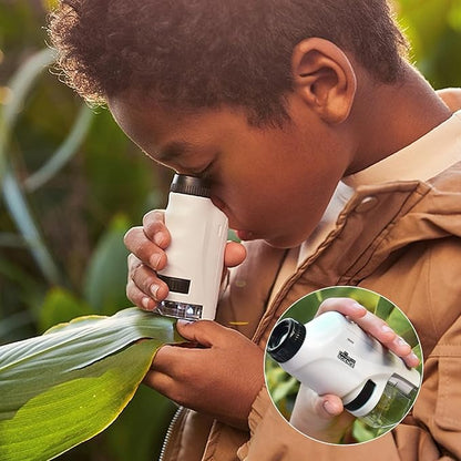 Portable Mini Microscope with 60x-120x Magnification and LED Light – Educational Science Toy for Kids 2