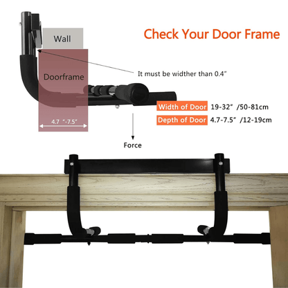 PowerGrip pull-up bar – steel pull-up bar for door frames with a load capacity of 200 kg 6