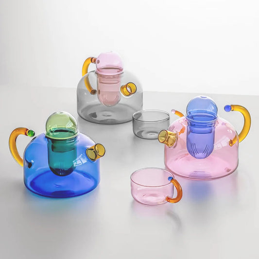 PrismGlass | Colorful Elegant Borosilicate Tea Set for Tea Lovers 0