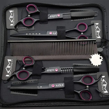 Professional Dog Grooming Scissors Set – Thinning Shears, Clipping Scissors for Easy Coat Care 4
