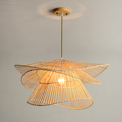Rattan Wooden Hanging Lamp 4