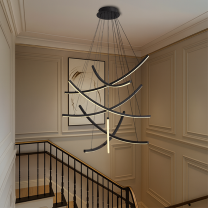 Rella Scandinavian Staircase Chandelier 1