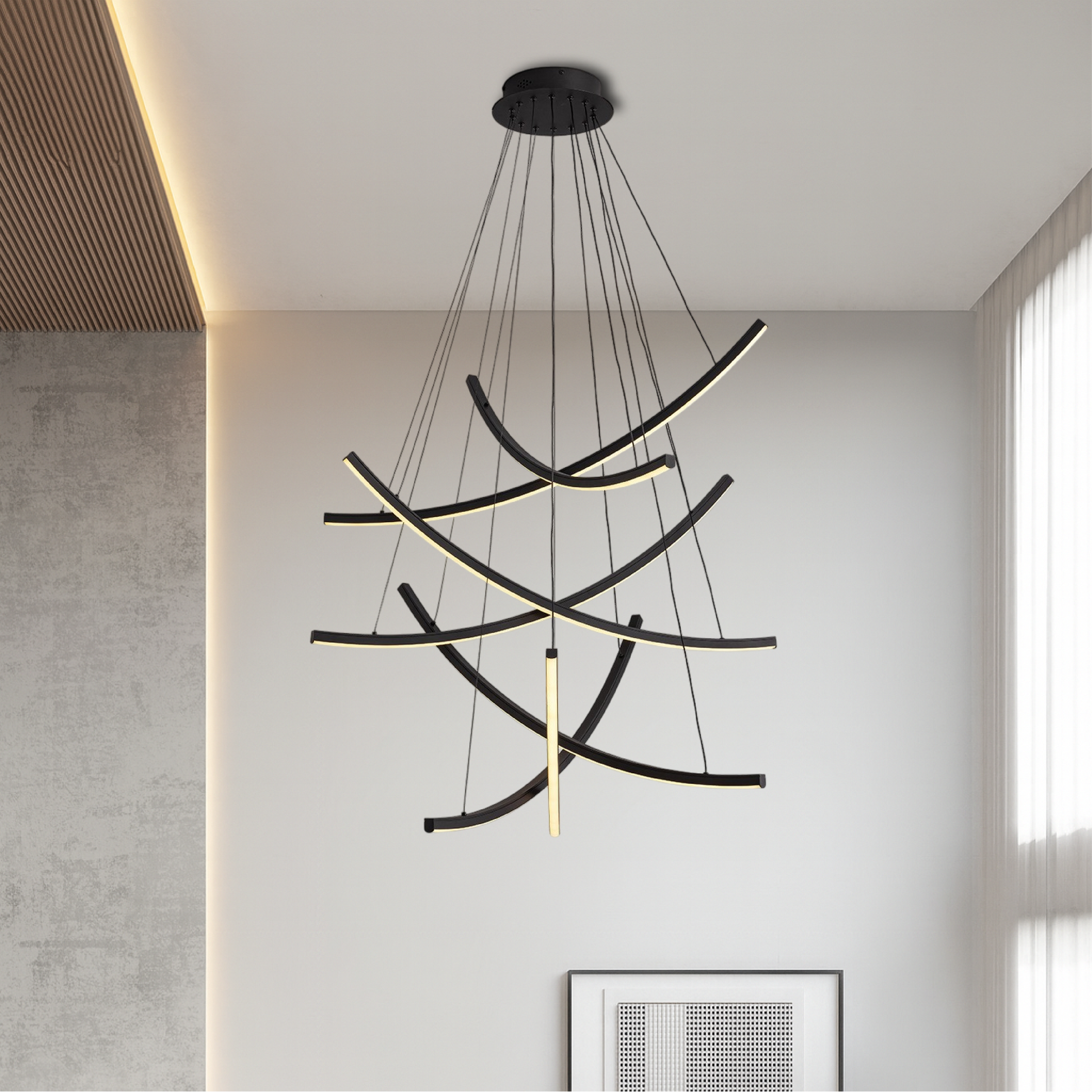 Rella Scandinavian Staircase Chandelier 3