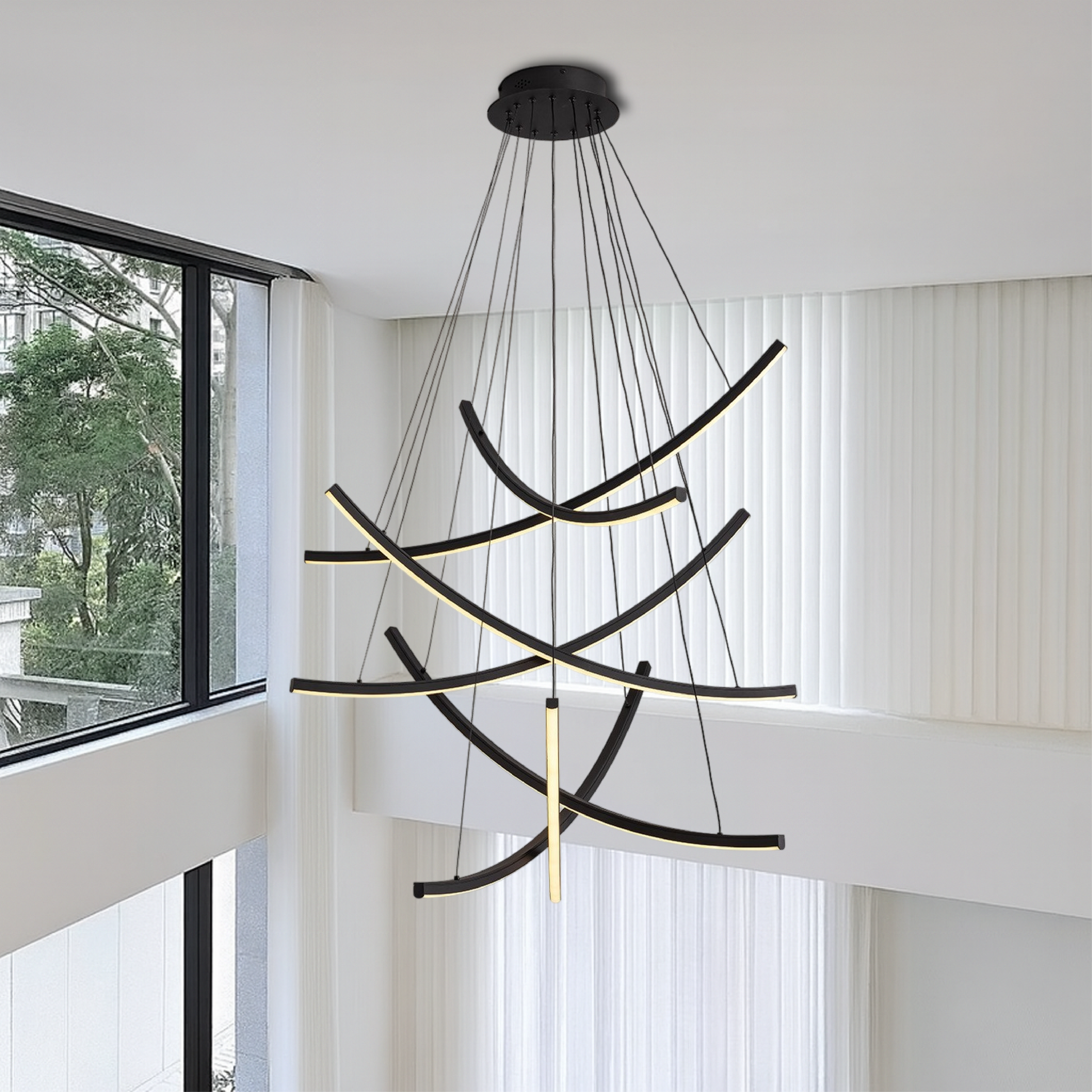 Rella Scandinavian Staircase Chandelier 4