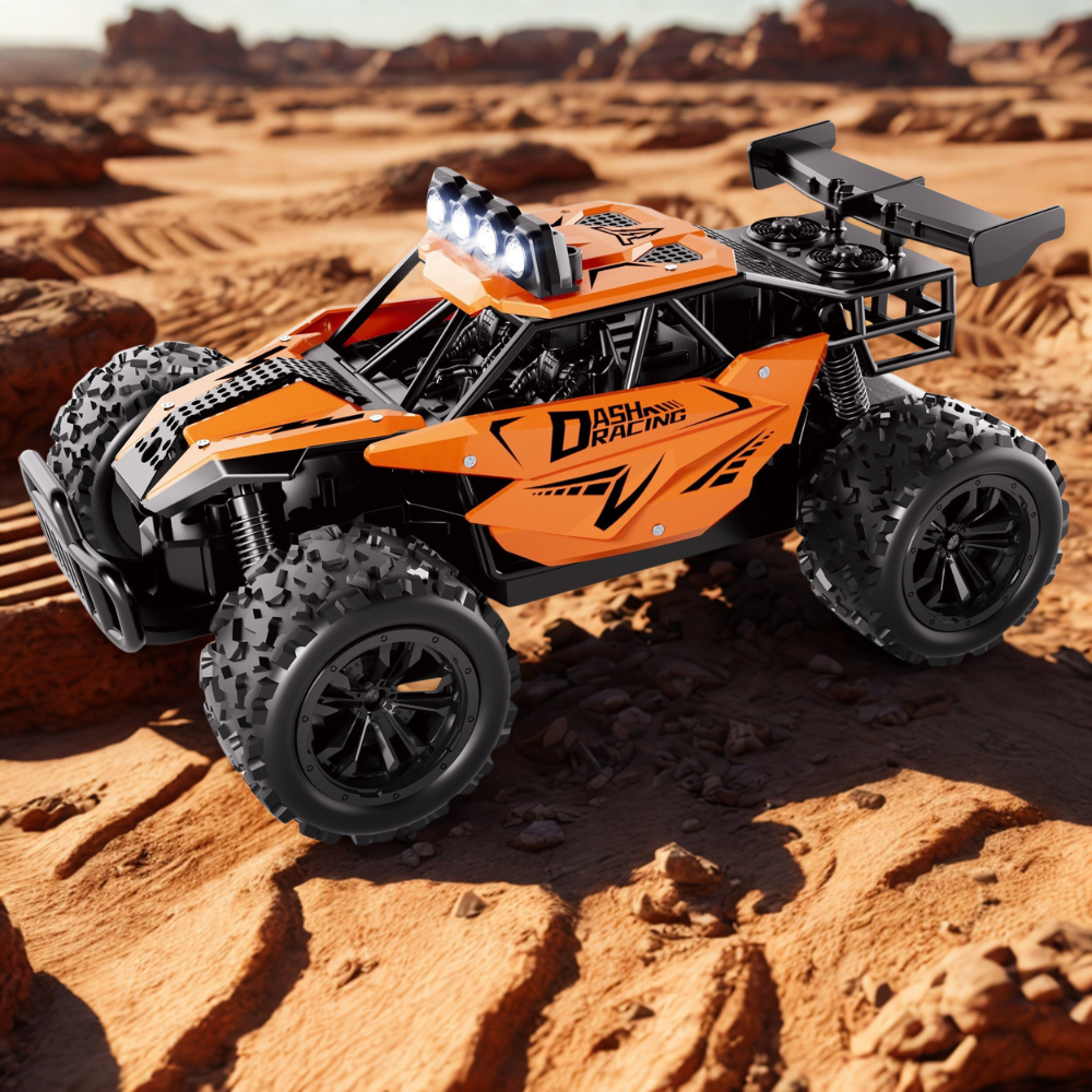 Remote Control Car with Alloy Body and Lights 7