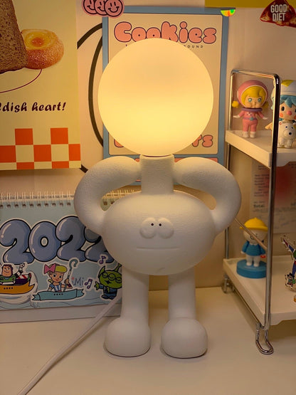 RoboLuxe - Table Lamp with Robot-Inspired Design and Cozy Illumination