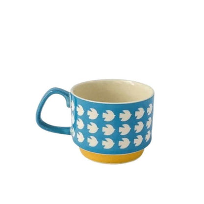 RetroCeramica | Unique Stylish Mid-Century Ceramic Coffee Mugs Set 5