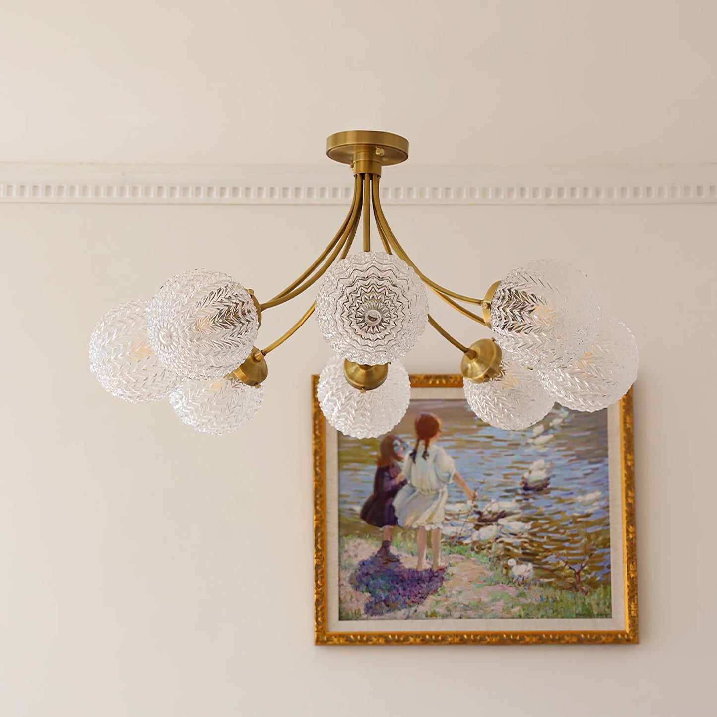 RetroGlow - Deckenlampe im Vintage-Glas-Stil mit warmem Ambiente