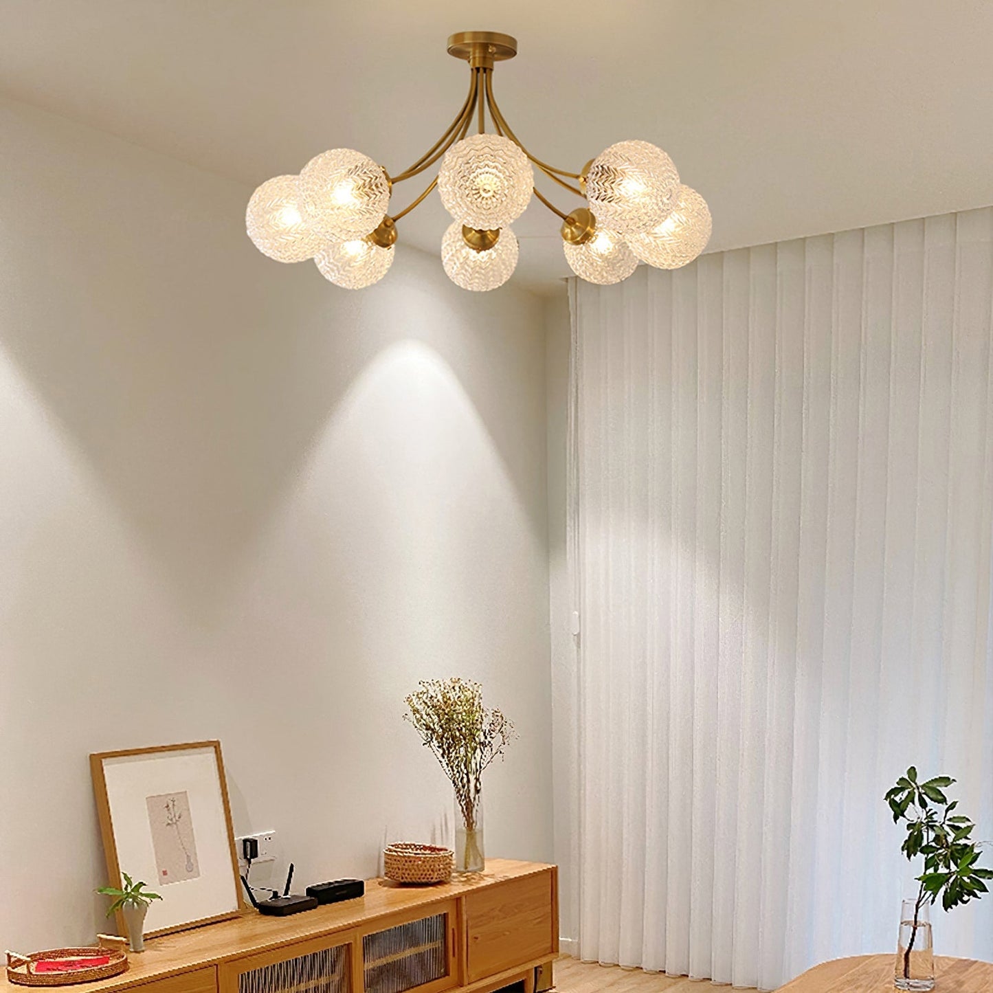 RetroGlow - Deckenlampe im Vintage-Glas-Stil mit warmem Ambiente