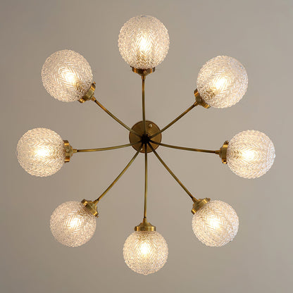 RetroGlow - Deckenlampe im Vintage-Glas-Stil mit warmem Ambiente