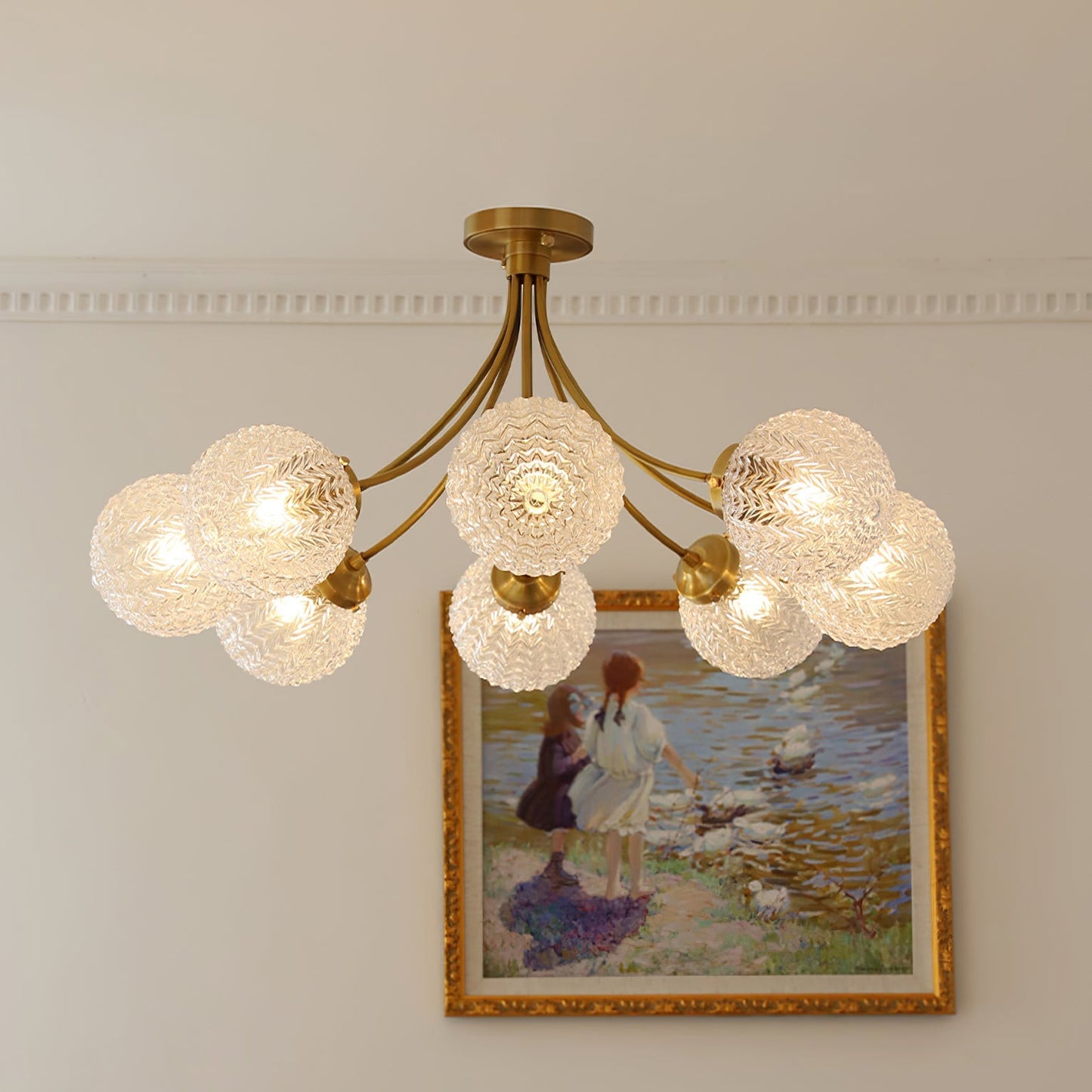 RetroGlow - Deckenlampe im Vintage-Glas-Stil mit warmem Ambiente