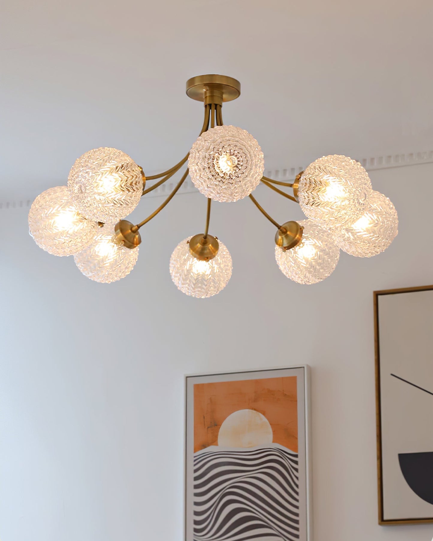 RetroGlow - Deckenlampe im Vintage-Glas-Stil mit warmem Ambiente