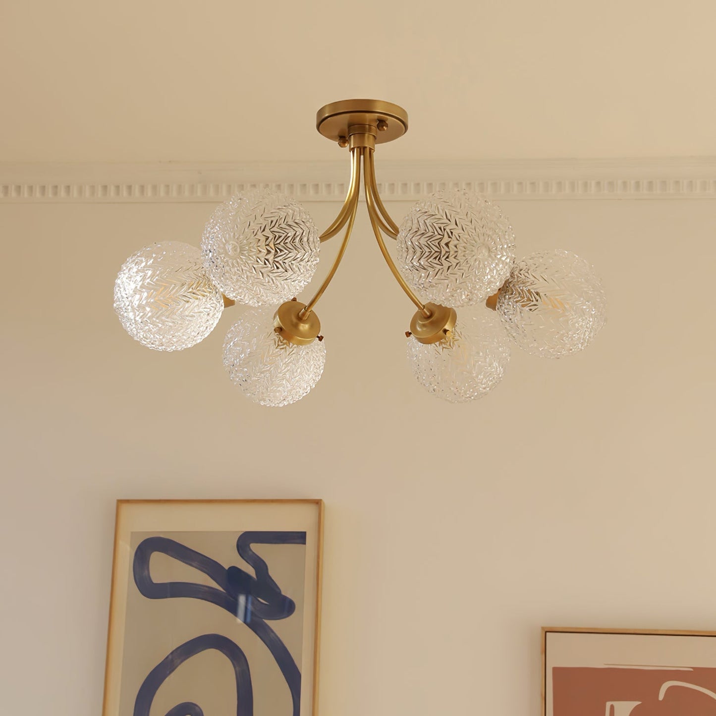 RetroGlow - Deckenlampe im Vintage-Glas-Stil mit warmem Ambiente