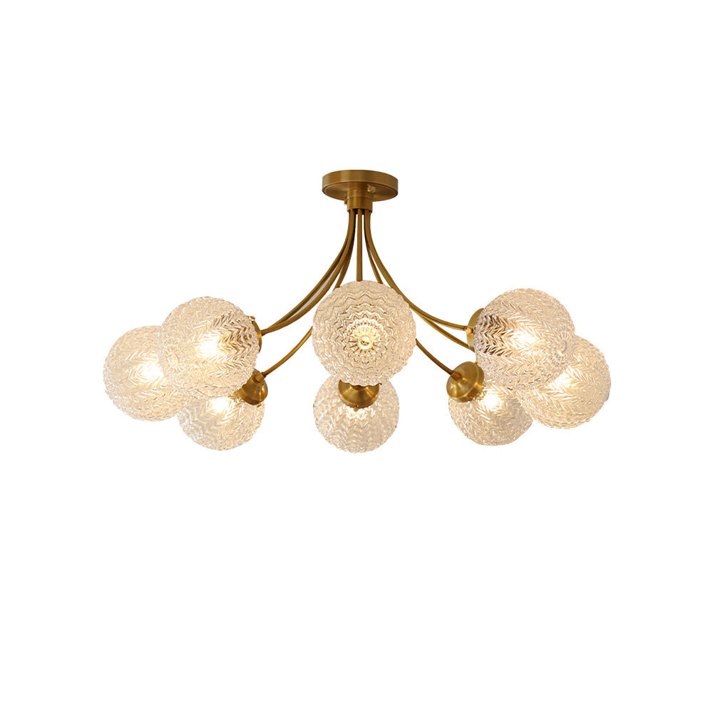 RetroGlow - Deckenlampe im Vintage-Glas-Stil mit warmem Ambiente