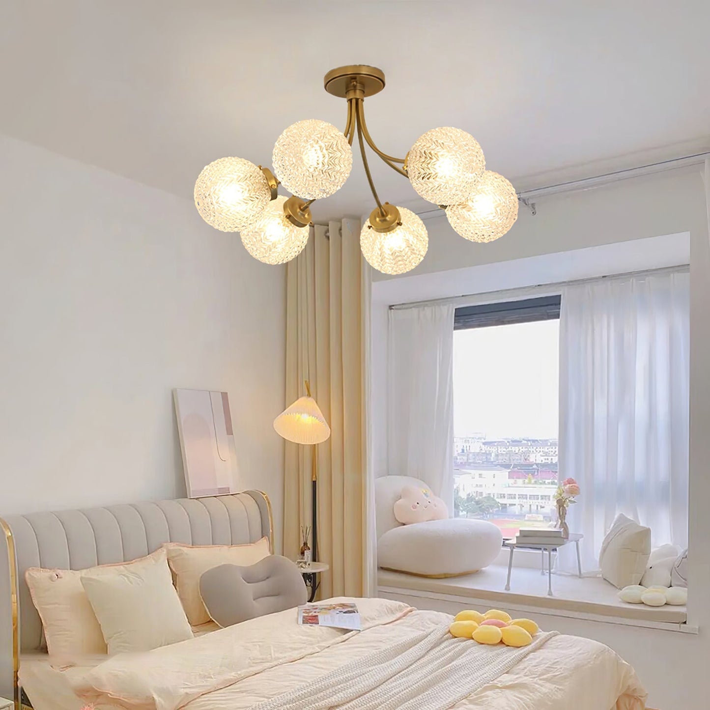 RetroGlow - Deckenlampe im Vintage-Glas-Stil mit warmem Ambiente