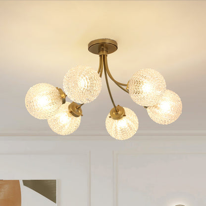 RetroGlow - Deckenlampe im Vintage-Glas-Stil mit warmem Ambiente