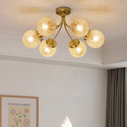 RetroGlow - Deckenlampe im Vintage-Glas-Stil mit warmem Ambiente