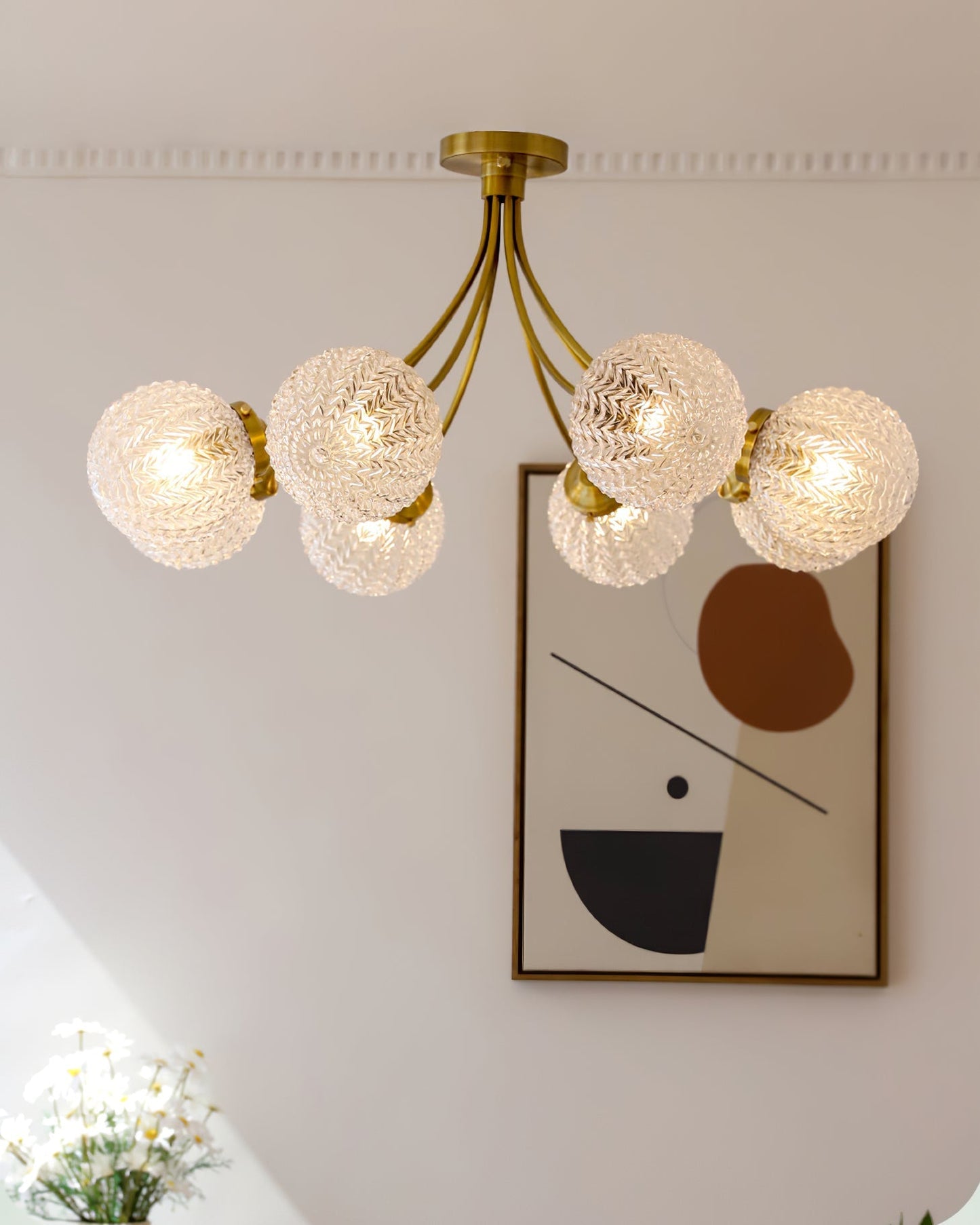 RetroGlow - Deckenlampe im Vintage-Glas-Stil mit warmem Ambiente