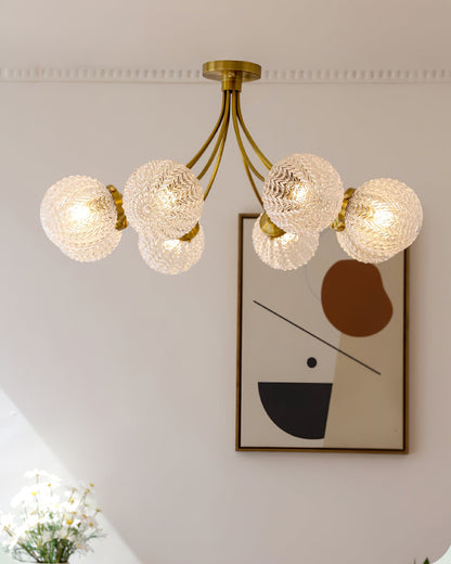 RetroGlow - Deckenlampe im Vintage-Glas-Stil mit warmem Ambiente