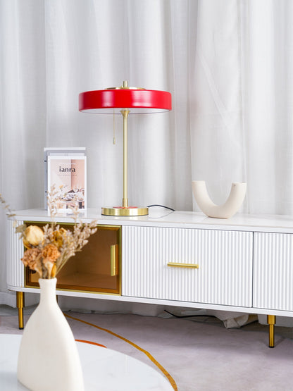 ElegantGlow – Lampada da Tavolo in Metallo e Acrilico Senza Tempo