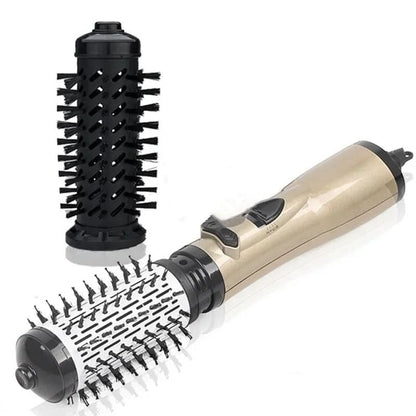 Revolveglam – 3-in-1 Electric Hair Styler with Blow-Dryer, Brush, and Curling Iron Function 0
