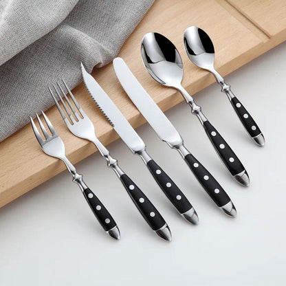 RivetCraft | Elegant Vintage Stainless Steel Cutlery Set 0