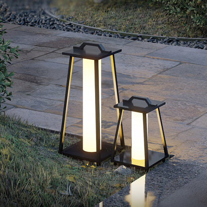Roam Portable Outdoor Light - Durable Stainless Steel Garden Lights with Warm Acrylic Shade-3