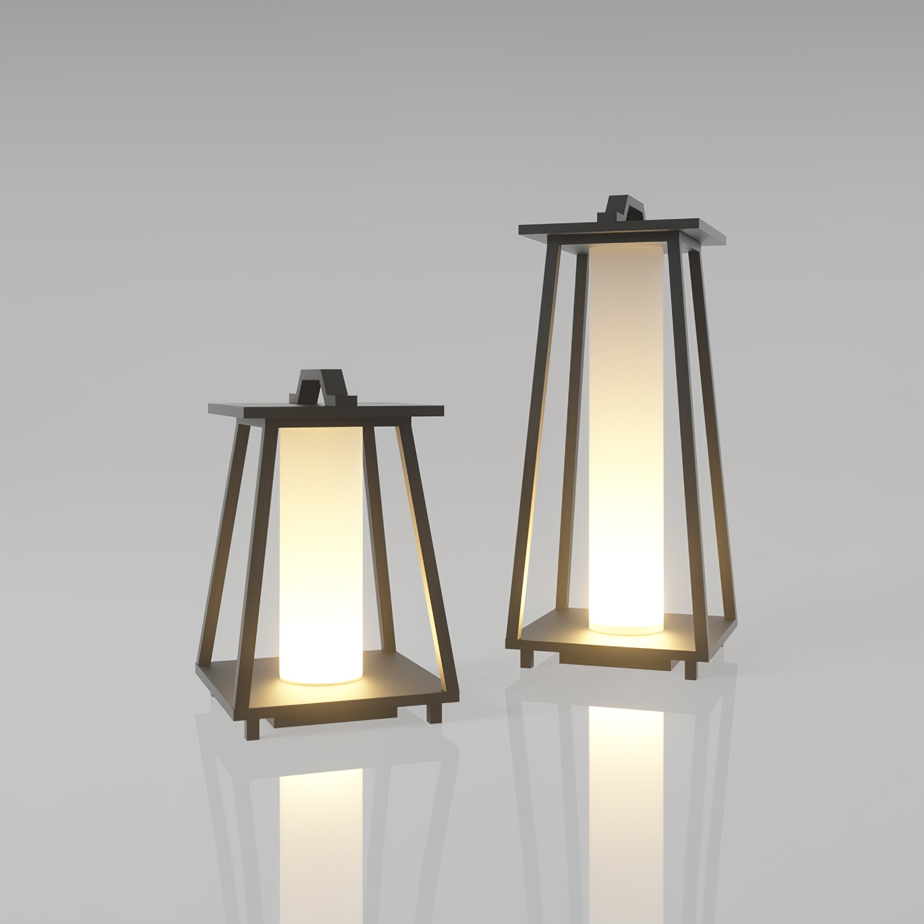 Roam Portable Outdoor Light - Durable Stainless Steel Garden Lights with Warm Acrylic Shade-2