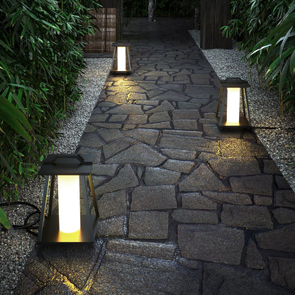 Roam Portable Outdoor Light - Durable Stainless Steel Garden Lights with Warm Acrylic Shade-6