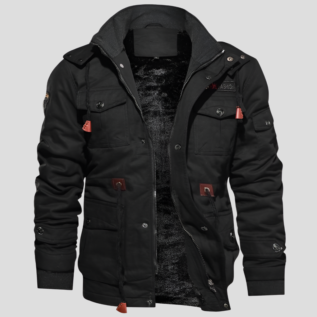 Robust men's jacket, windproof and warm 0