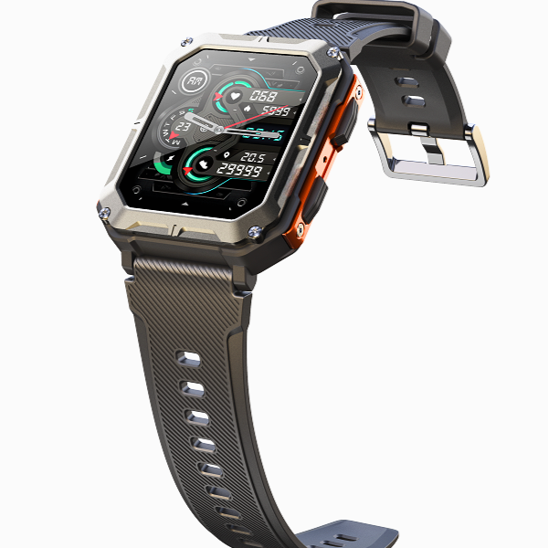 Rugged Smartwatch with Gorilla Glass, Stainless Steel, Waterproof Fitness Tracker – Heart Rate Monitor 3