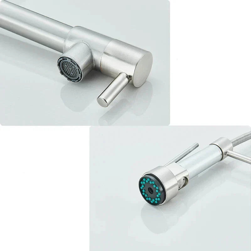 NickelPivot - 360° Rotating Kitchen Tap