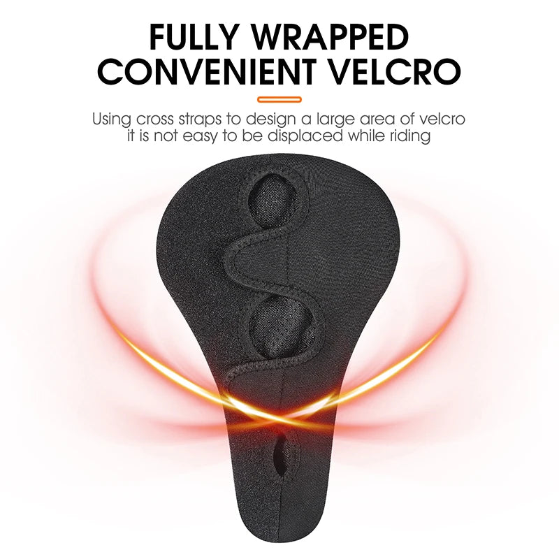 Wear-Resistant Bicycle Saddle Cover with Shock Absorption and Waterproof Design – Soft Bike Seat Cushion for Comfort-5