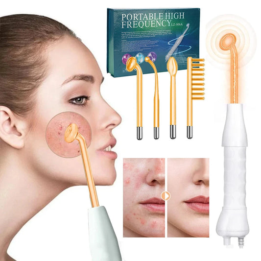 GlowWave - High-Frequency Electrode Wand for Skin Tightening & Wrinkle Removal