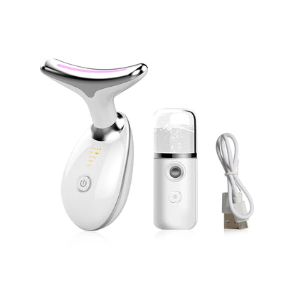 AgeDefy - EMS Neck & Face Lifting Massager with Skin Tightening LED Therapy