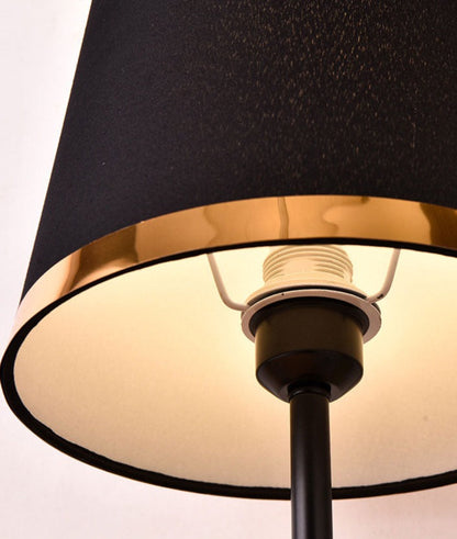 GiltGlow – Elegant Gold and Black Retro Table Lamp