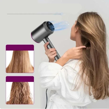 TurboDry - Brosse sèche-cheveux professionnelle silencieuse à grande vitesse