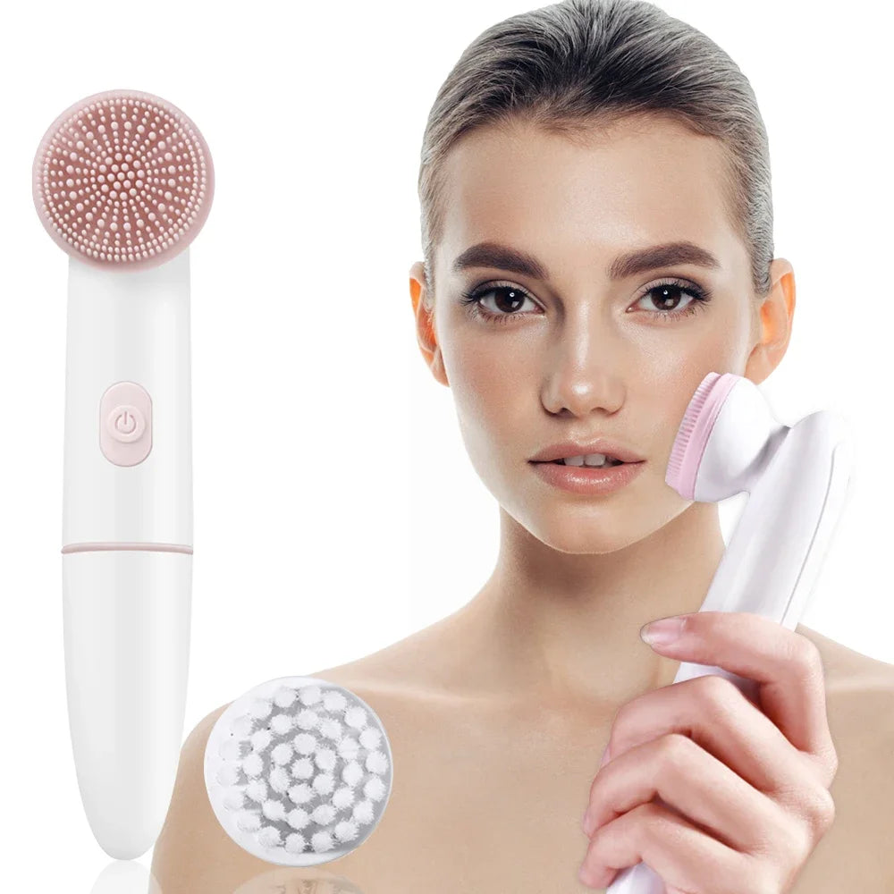 PureSkin - 2-in-1 Silicone Face Care Tool