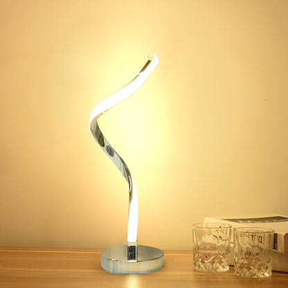 SpiralGlow – LED Desk Lamp with Spiral Design for Bedroom