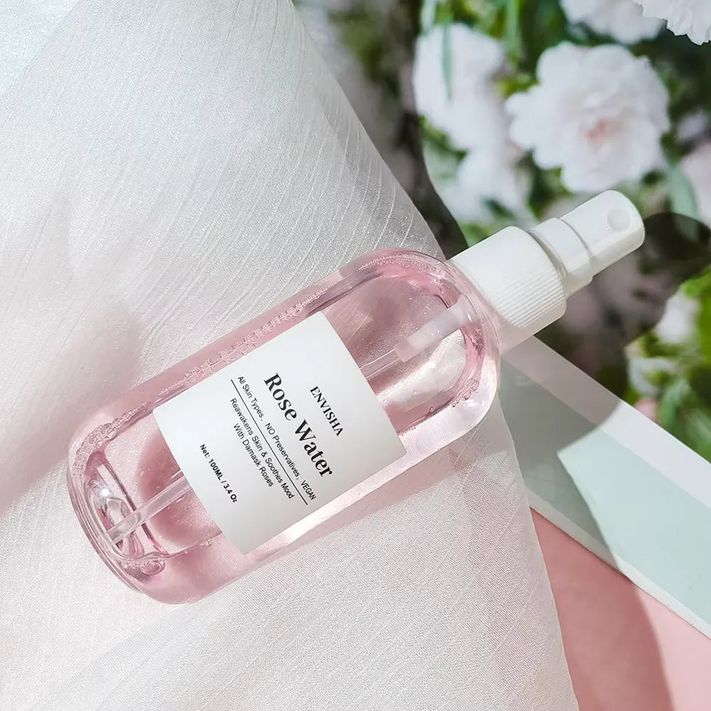 FloralDew Mist - Sérum rafraîchissant à l'eau de rose pour une peau douce et souple