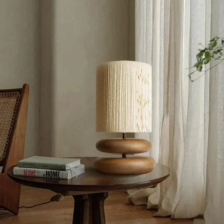 WalnutAura - Soft Glow Walnut Lamp