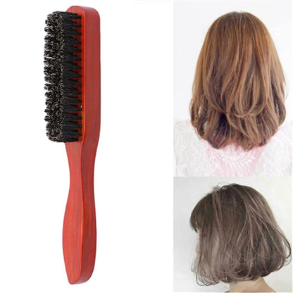 SalonSculpt - Slim Wooden Teasing Brush for DIY Hairdressing