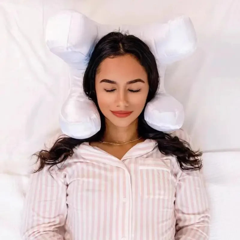 LuxeRest Set - Face Pillow and Satin Pillowcase for Beauty Sleep