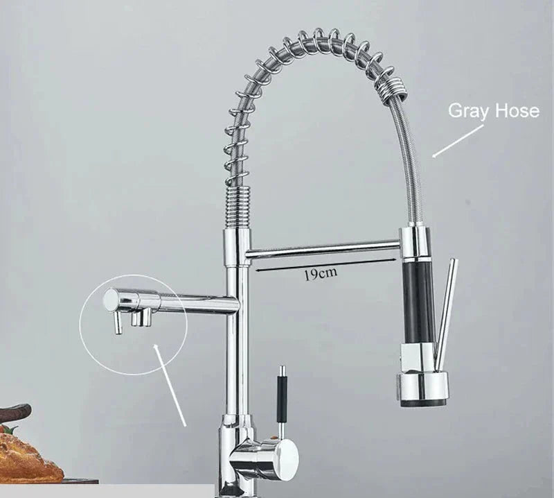 NickelPivot - 360° Rotating Kitchen Tap
