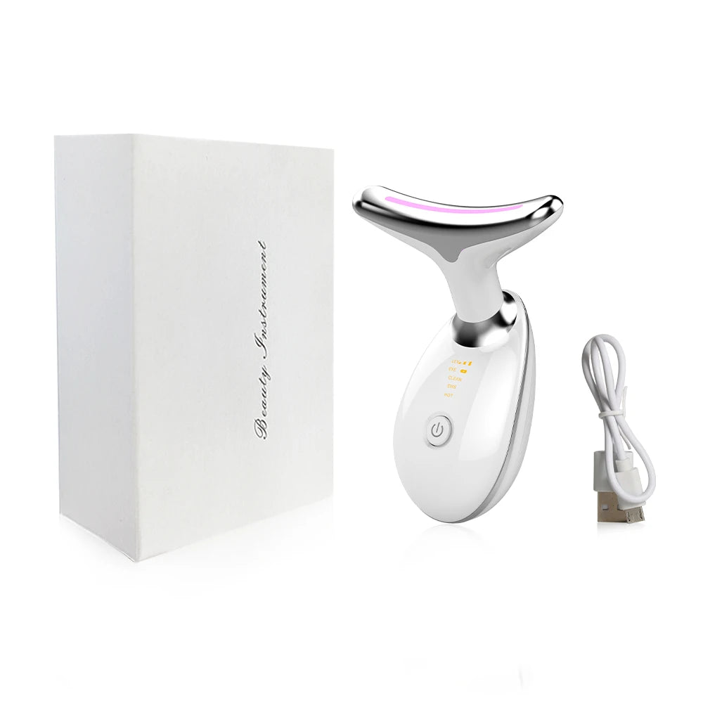 AgeDefy - EMS Neck & Face Lifting Massager with Skin Tightening LED Therapy